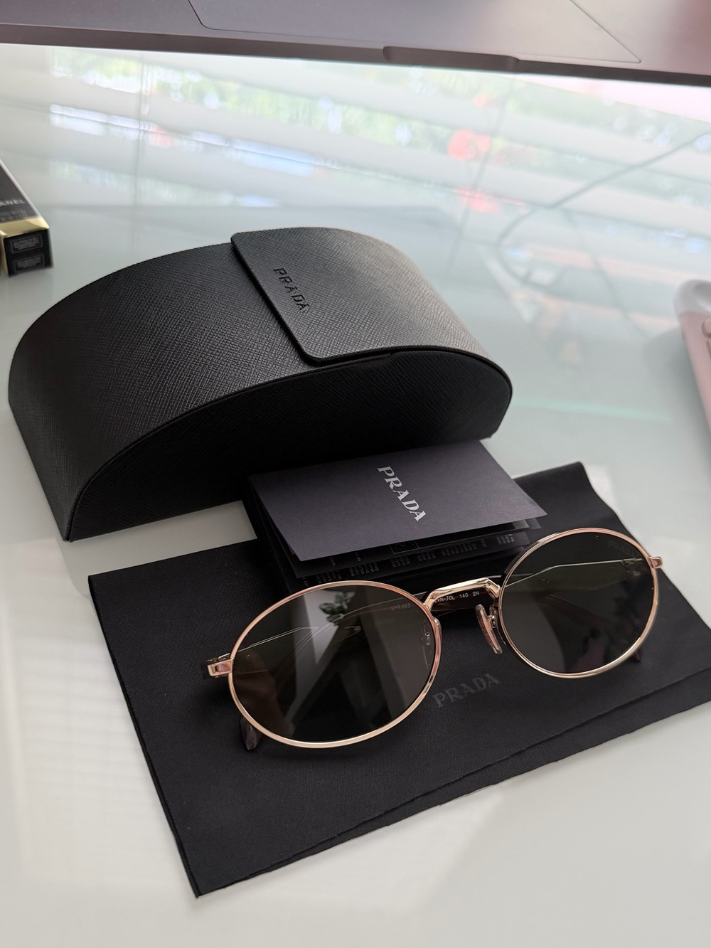 Prada Gold Frame Sunglasses